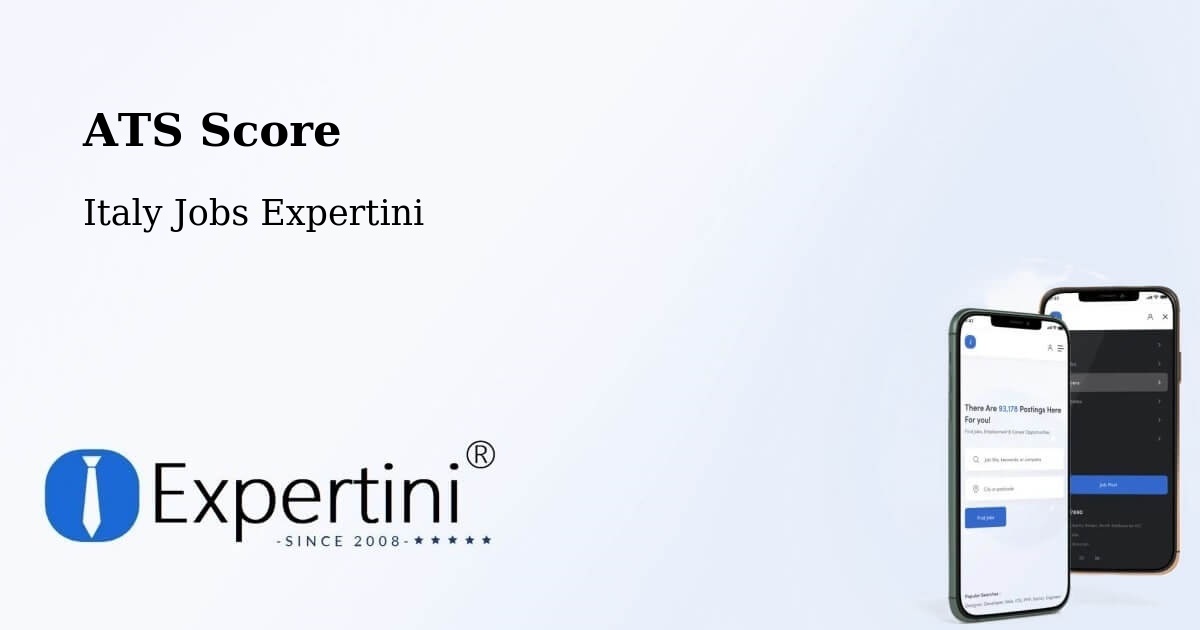Resume ATS Score & Job Description Match Tool – Rubiera - Italy Jobs Expertini