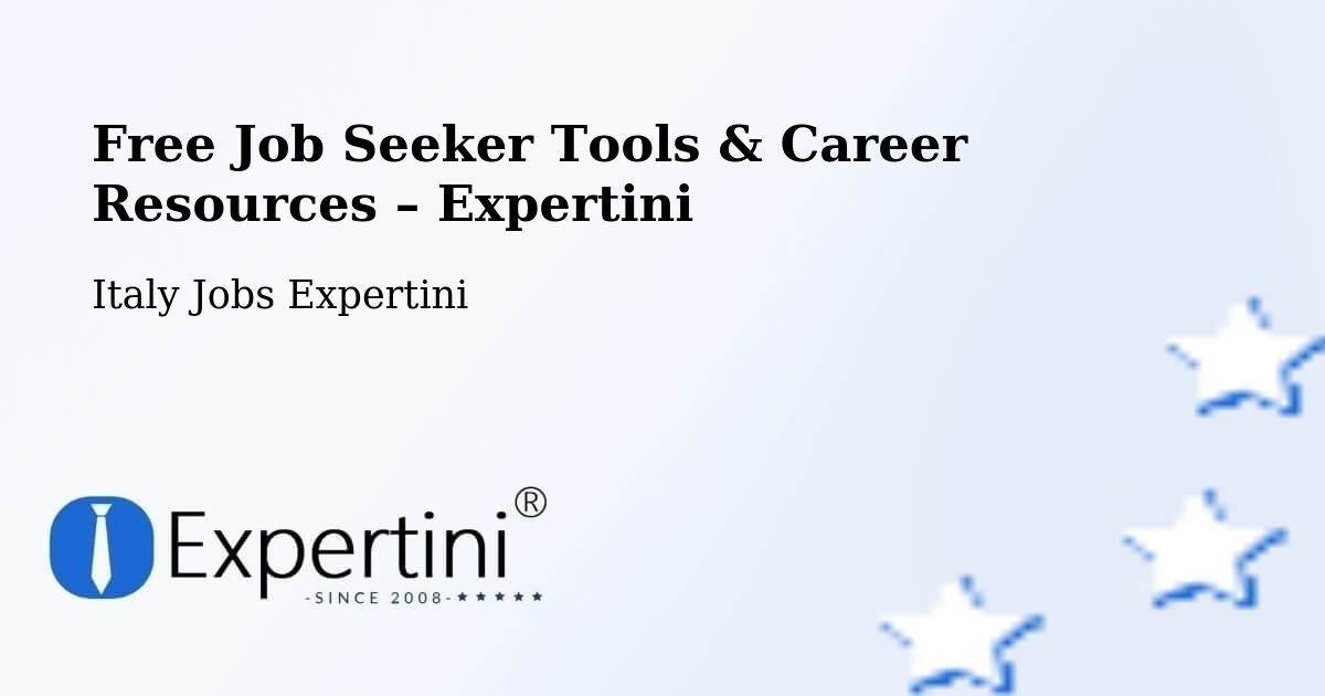 Free Job Seeker Tools & Career Resources – Rubiera - Rubiera, Italy Jobs Expertini