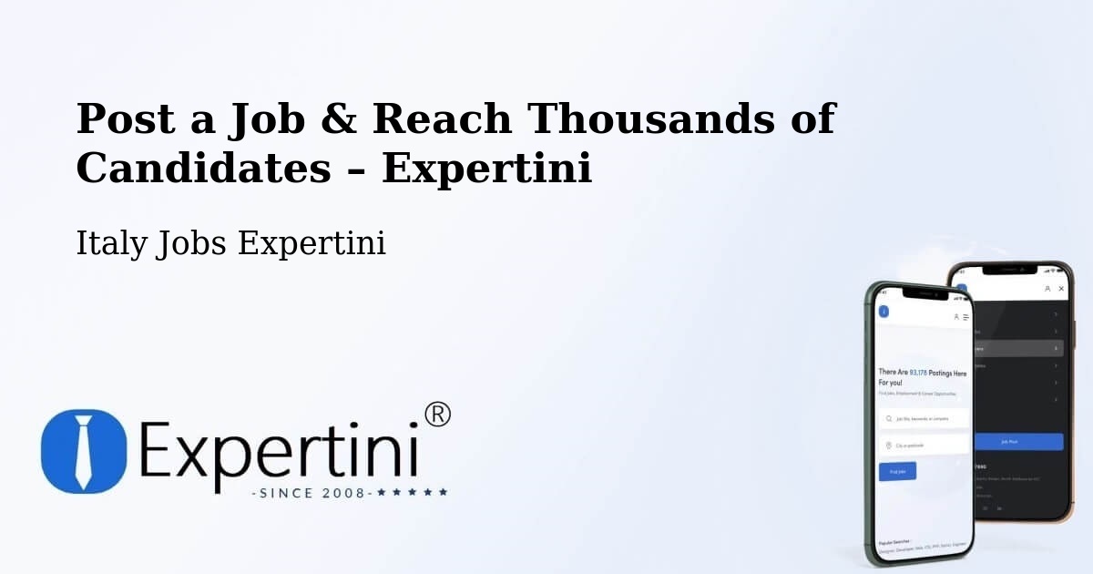 Post a Job in Rubiera – Hire the Right Talent - Rubiera, Italy Jobs Expertini