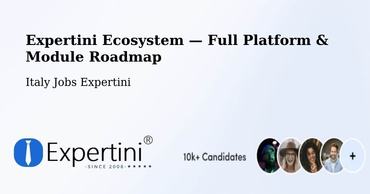 Expertini Ecosystem — Full Platform & Module Roadmap – Rubiera